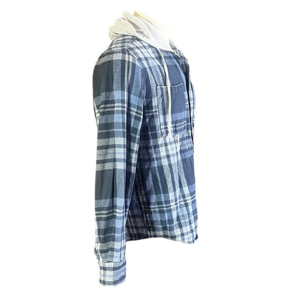 The Simpsons Plaid Hooded Flannel Shirt Bart Lisa Skeleton Graphic Men's LG - Picture 2 of 8